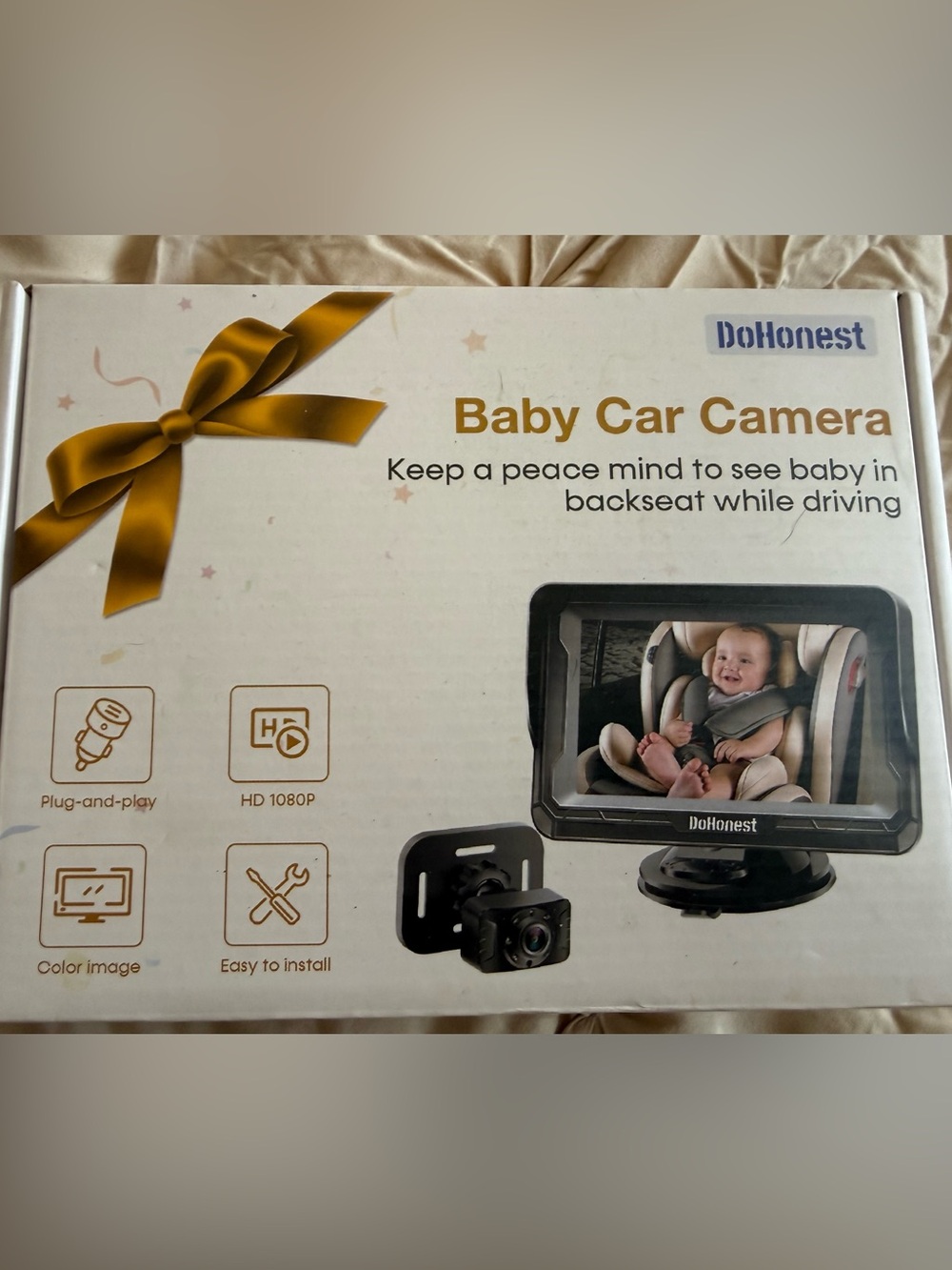 Baby Car Camera Monitor in Black